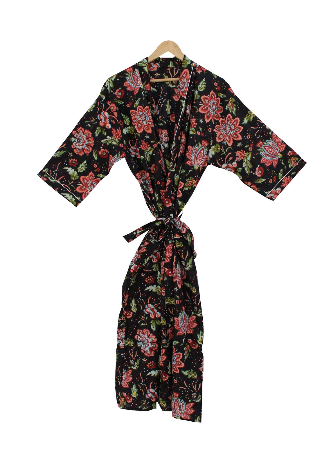 100 Cotton kimono Robes/ Floral print Kimono/Soft and Etsy