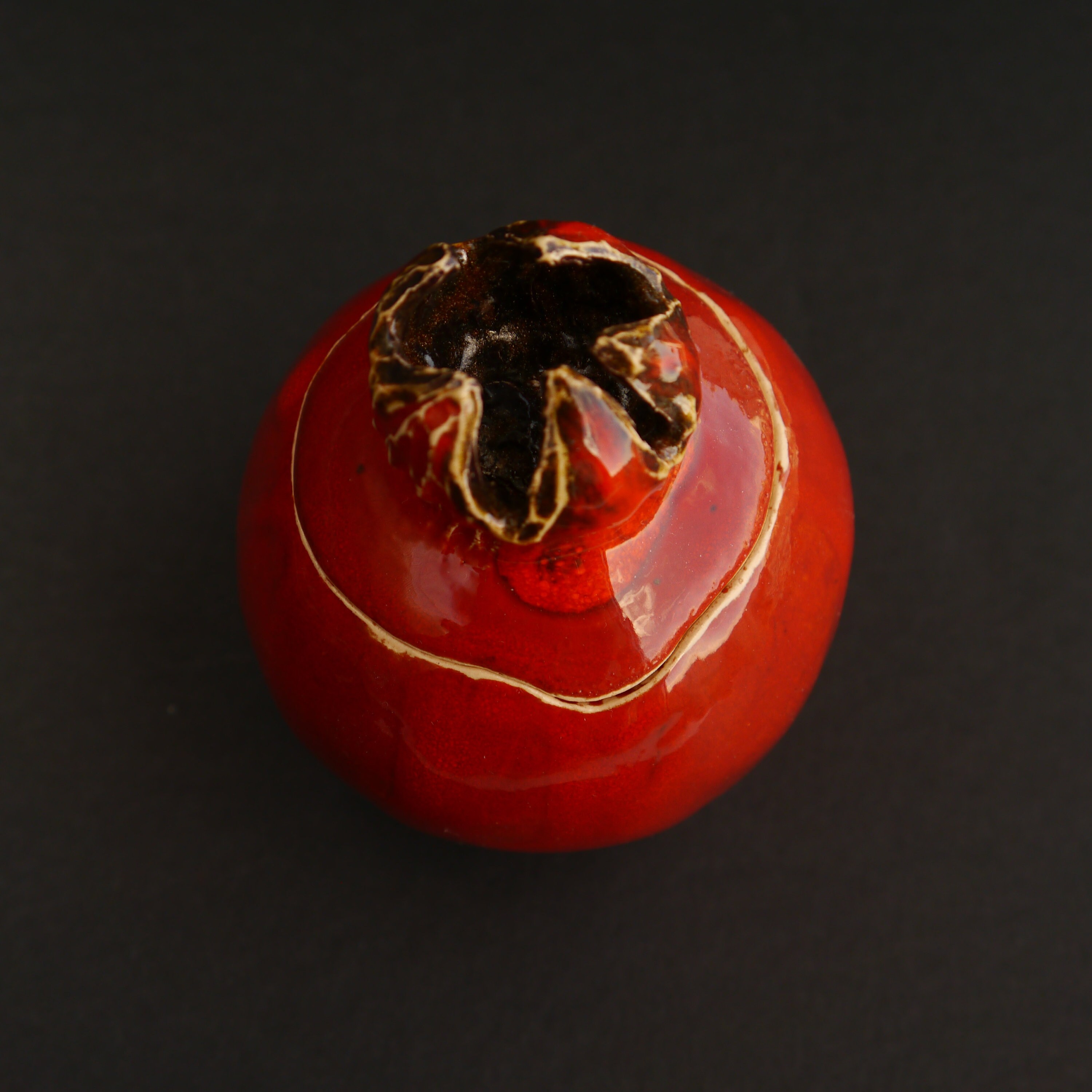 Set of 4 Handmade Ceramic Pomegranate Bowl Ceramic Etsy
