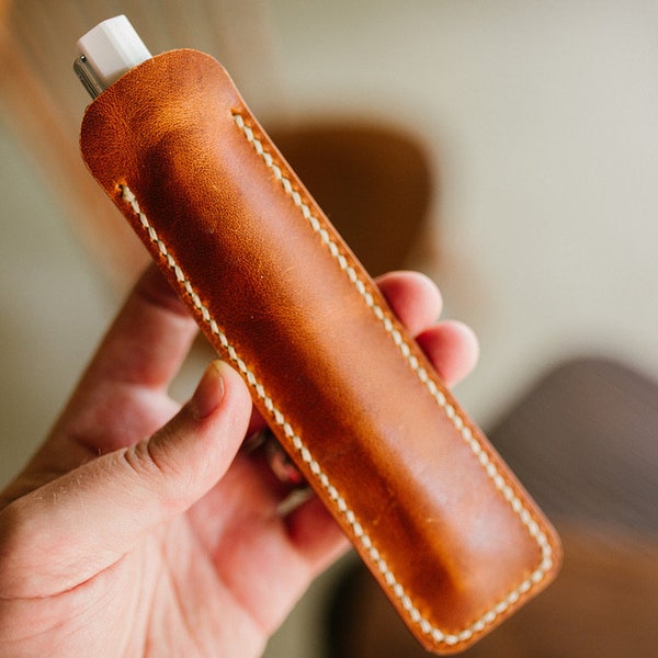 Single Pen Sleeve - Horween Dublin Leather