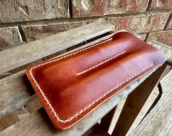leather Double Pen Sleeve