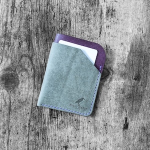 Cartera minimalista Great Heron / Piel Pueblo de grano completo