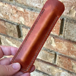 Single Pen Sleeve - Horween Dublin Leather