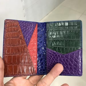 BLUE BELLY 本物の本革製クレジットカードホルダー/ミニマリストな名刺入れ/カードケース/お父さんへのプレゼント/ハンドメイドウォレットカードホルダー