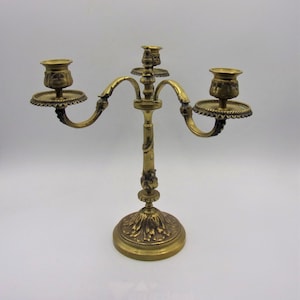 Bougeoir bronze vintage