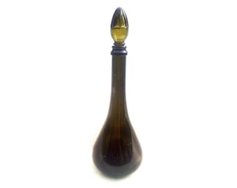 carafe en verre design années 1970