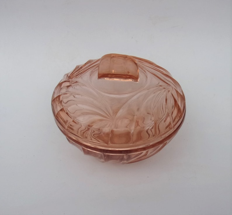 bonbonnière verre rosé bild 1
