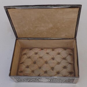 koffer à bijoux en métal laiton argenté afbeelding 8