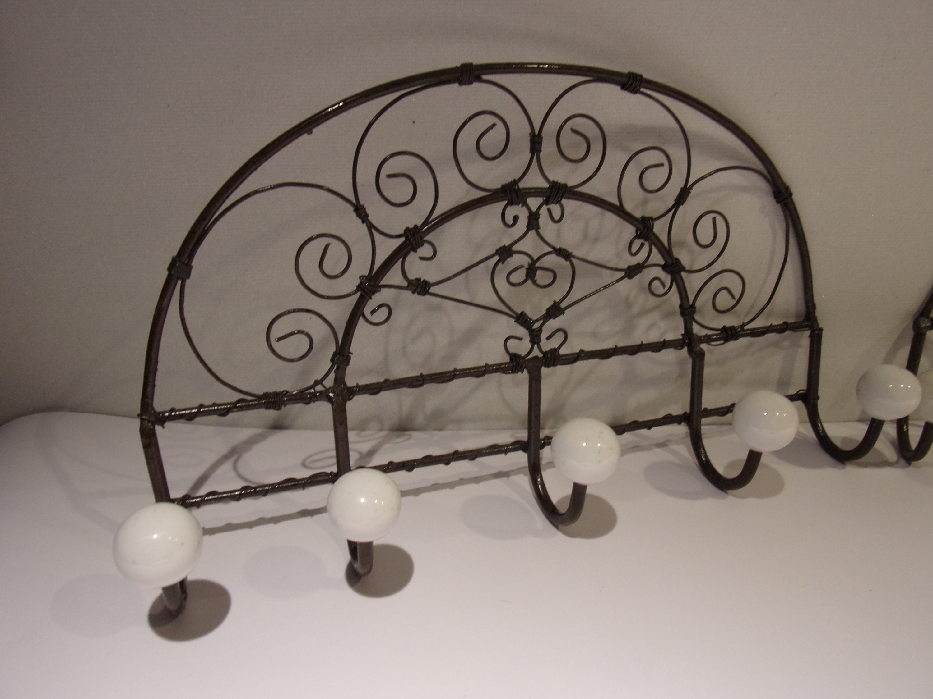 フランス　アンティーク　Porte Torchon Vintage French Porte Torchon Tea Towel Holder/ Kitchen Key