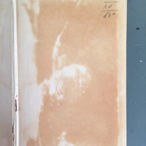 Może przedstawiać: Zbliżenie na białą stronę z brązową plamą. Strona zawiera ręcznie napisany tekst czarnym atramentem, kt&oacute;ry brzmi "X3129", "1V" i "50x".