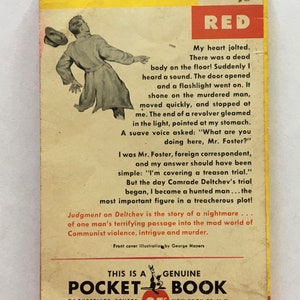 Judgment on Deltchev by Eric Ambler First Pocket Book Edition ©1952 image 5