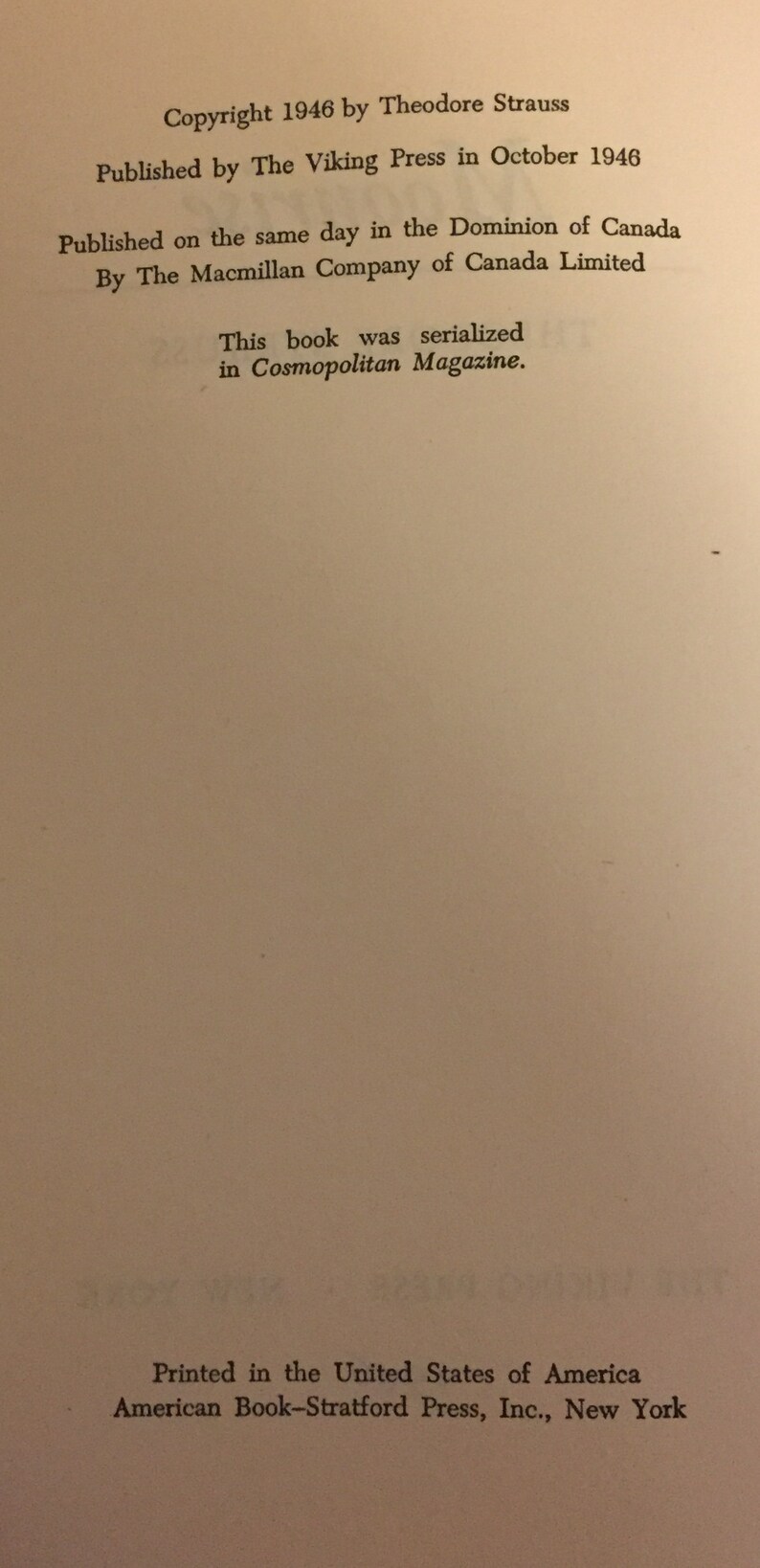 Wschód księżyca autorstwa Theodore’a (Teda) Straussa | Pierwsze wydanie | ©1946 zdjęcie 6