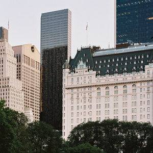 Vertical Photo The Plaza Hotel | New York City | NYC Neighborhoods | Film Travel Photography Print | New York Travel Print | NYC Landmarks