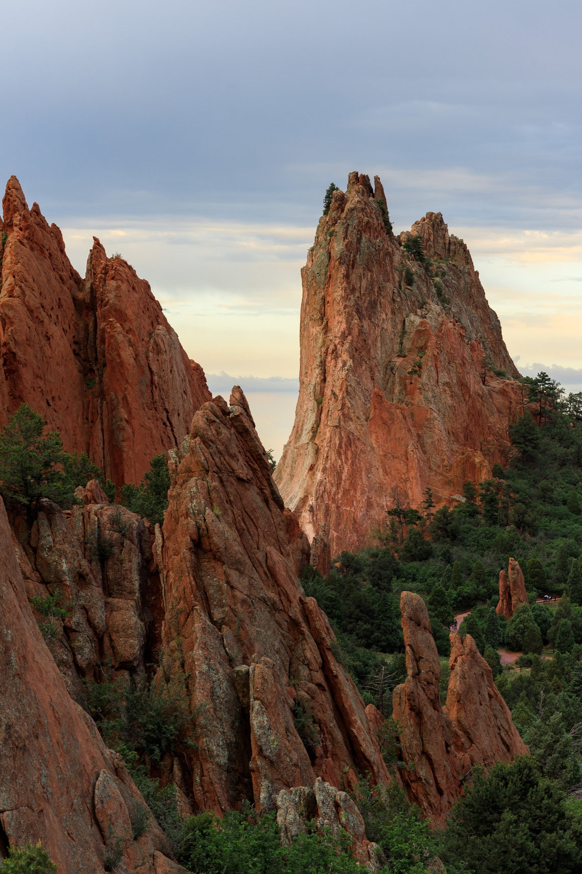 Vertical Photographic Print of Cathedral Valley in Garden of the Gods ...