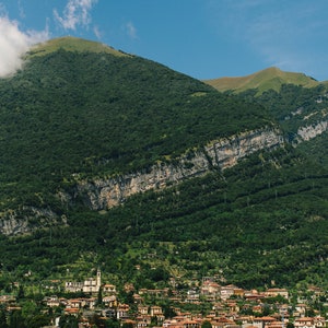 Vertical Photo of Lake Como | Blue Skies above Lake Como | Italian Summer | Lago di Como | Lake Como, Italy | Italian Mountains | Lake Como