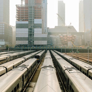 Trains at Hudson Yards in NYC |  New York City Trains | New York City Skyline | New York City Architecture | NYC Travel Photography Prints