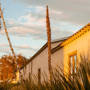 Paysage de Marfa et architecture au lever du soleil (fr) Lever de soleil à Marfa, TX Sunrise Sky à Marfa ( Marfa Sky - France Bâtiments De Marfa (fr) Impression de voyage Marfa