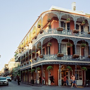 New Orleans French Quarter Travel Photos | Travel Photography Film Prints | Louisiana | NOLA | Neighborhoods | Red Buildings | Architecture