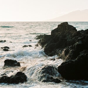Rocks on Ocean Coastline | Hawaii Beach Coastline | Maui Coastline | Maui Beaches | Hawaiian Beaches | Travel Photography | Travel Prints