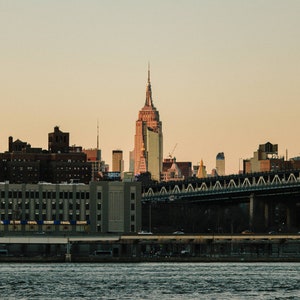 Empire State Building at Sunset | New York Skyline at Sunset | NYC Skyline Views from Brooklyn | New York City Skyline View from Brooklyn