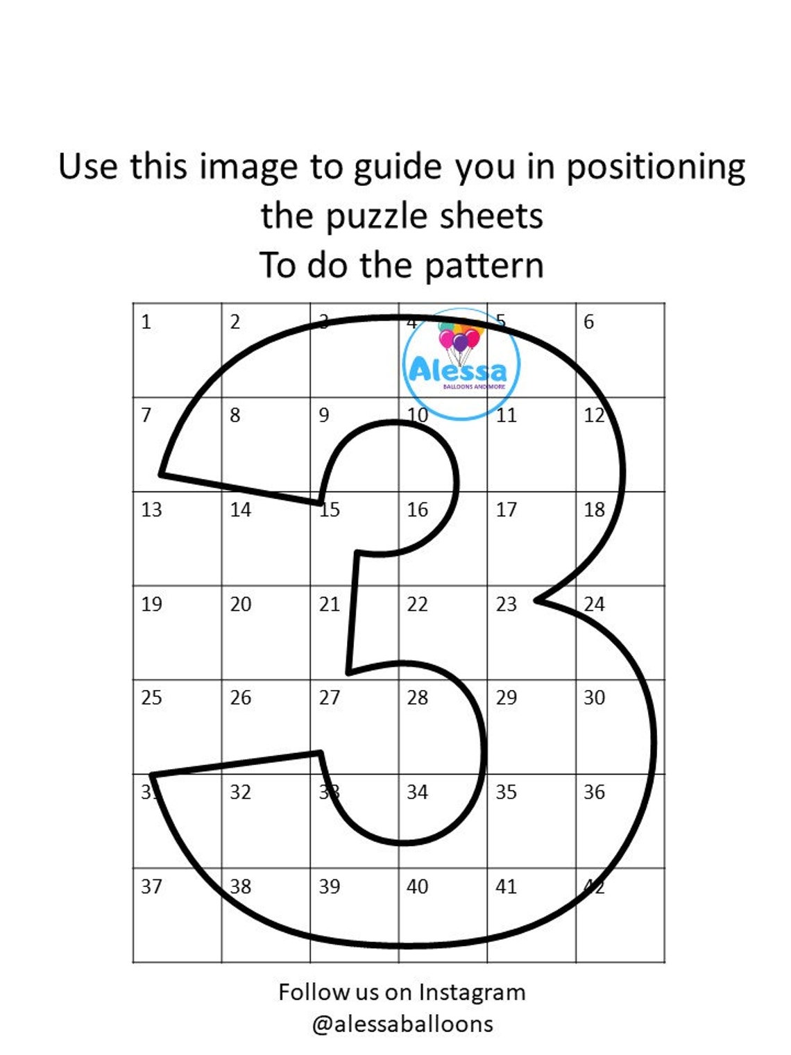 Mosaic Number For Balloon Mosaic 4 5 6 Ft Bundle Mosaic Etsy