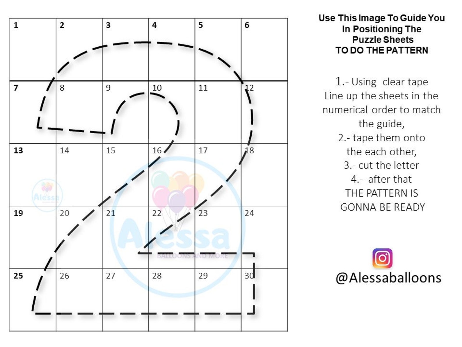 Printable Free Balloon Mosaic Template Printable Free Balloon Mosaic Template