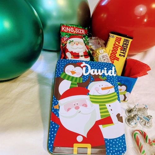 Special custom Christmas tins Christmas presents Christmas candy boxes coworker presents Christmas gift surprise shops assorted tins Random styles