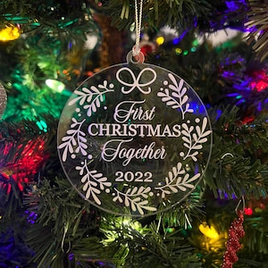Couples Christmas Ornament, Our First Christmas Together 2023, Cute New Couple Christmas, Our First Christmas Together, New Couple Gift