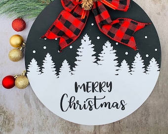 Atziloose Merry Christmas Door Plaque Wall or Tree Decorations Pack of 2 Atziloose Merry Christmas Door Plaque Wall or Tree Decorations Pack of 2