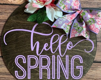 12" Ciao gancio porta primavera, ciao primavera, gancio porta fiori primavera, ciao arredamento porta primavera, arredamento portico