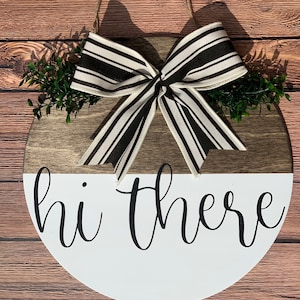 Hi There Door Hanger, Anytime Door Sign, Hello door sign, door decor, Hello door hanger, Hi There sign, Welcome Sign, Entryway Decor