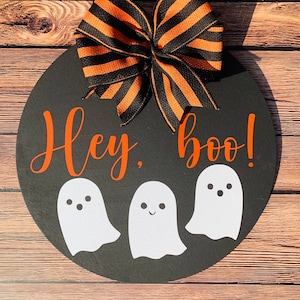 Hey BOO | Door Hanger | Fall Decor | Home Decor | Halloween Decor | Door Decor | Front Door Wreath