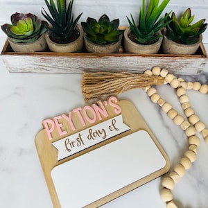 First Day of School Sign SVG, Last Day of School Sign SVG,  Interchangeable School Sign Laser Cut File, First and Last Day of School Prop