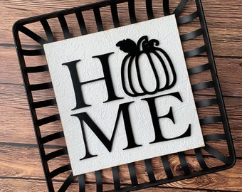 Home Sign for Fall, Home Pumpkin Sign, Fall Pumpkin Sign, Signs For Fall, 3D Pumpkin Sign, Fall Home Decor, Hello Pumpkin, Fall Wall Decor