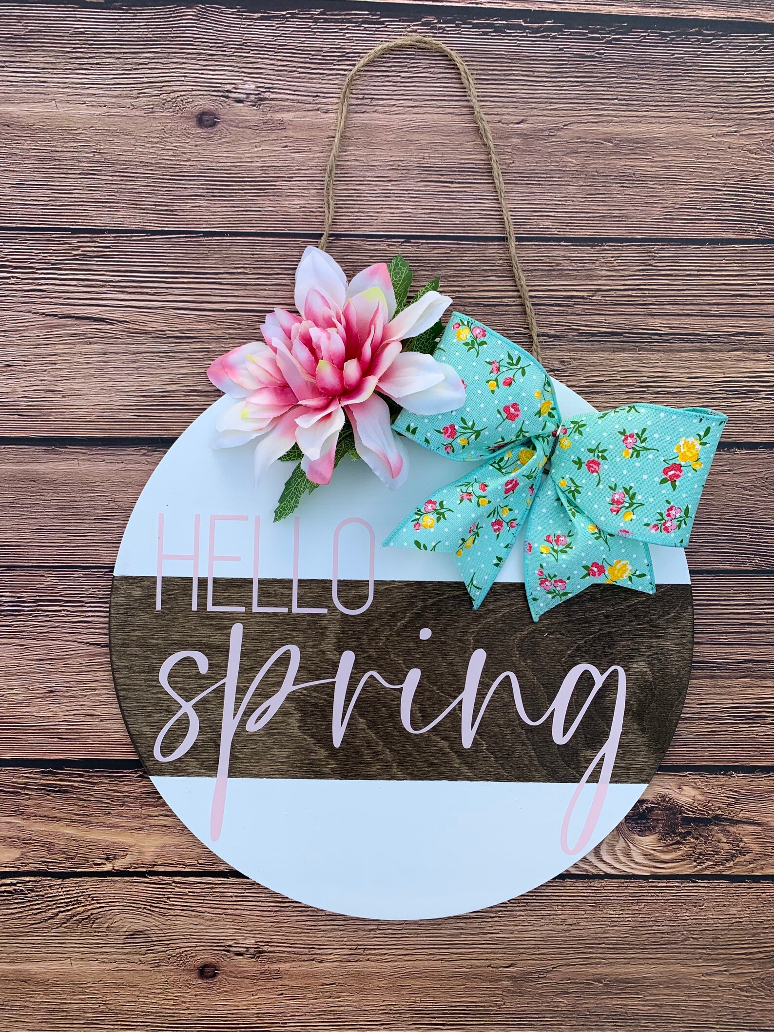 12 Hello Spring Door Hanger Hello Spring Door Wreath Etsy