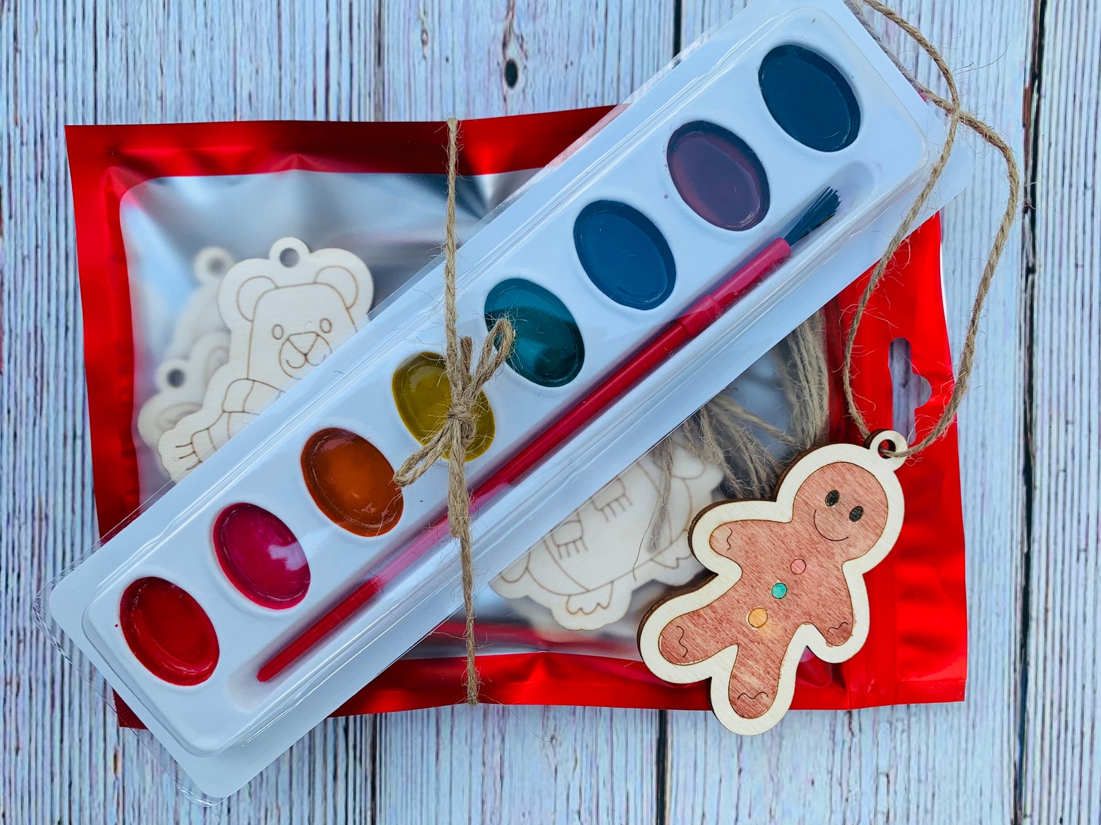 DIY Ornament Kit Paint Your Own Ornaments Craft Kit Etsy