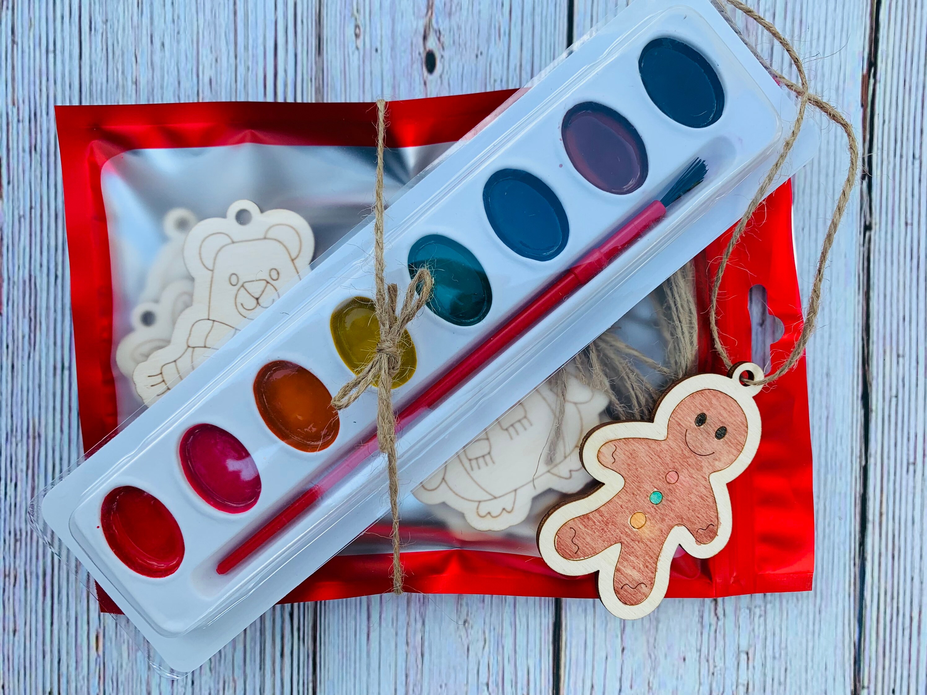 DIY Ornament Kit Paint Your Own Ornaments Craft Kit Etsy