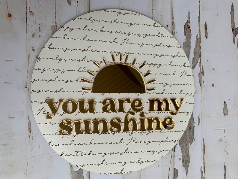 You Are My Sunshine Nursery Decor, Wood Nursery Sign, You Are My ...