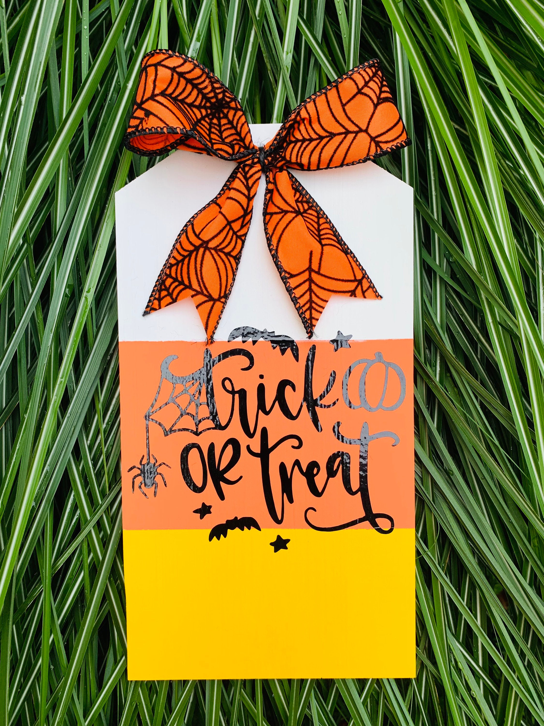 Halloween Candy Corn Wooden Blocks, Shelf Sitters, Halloween Decor ...