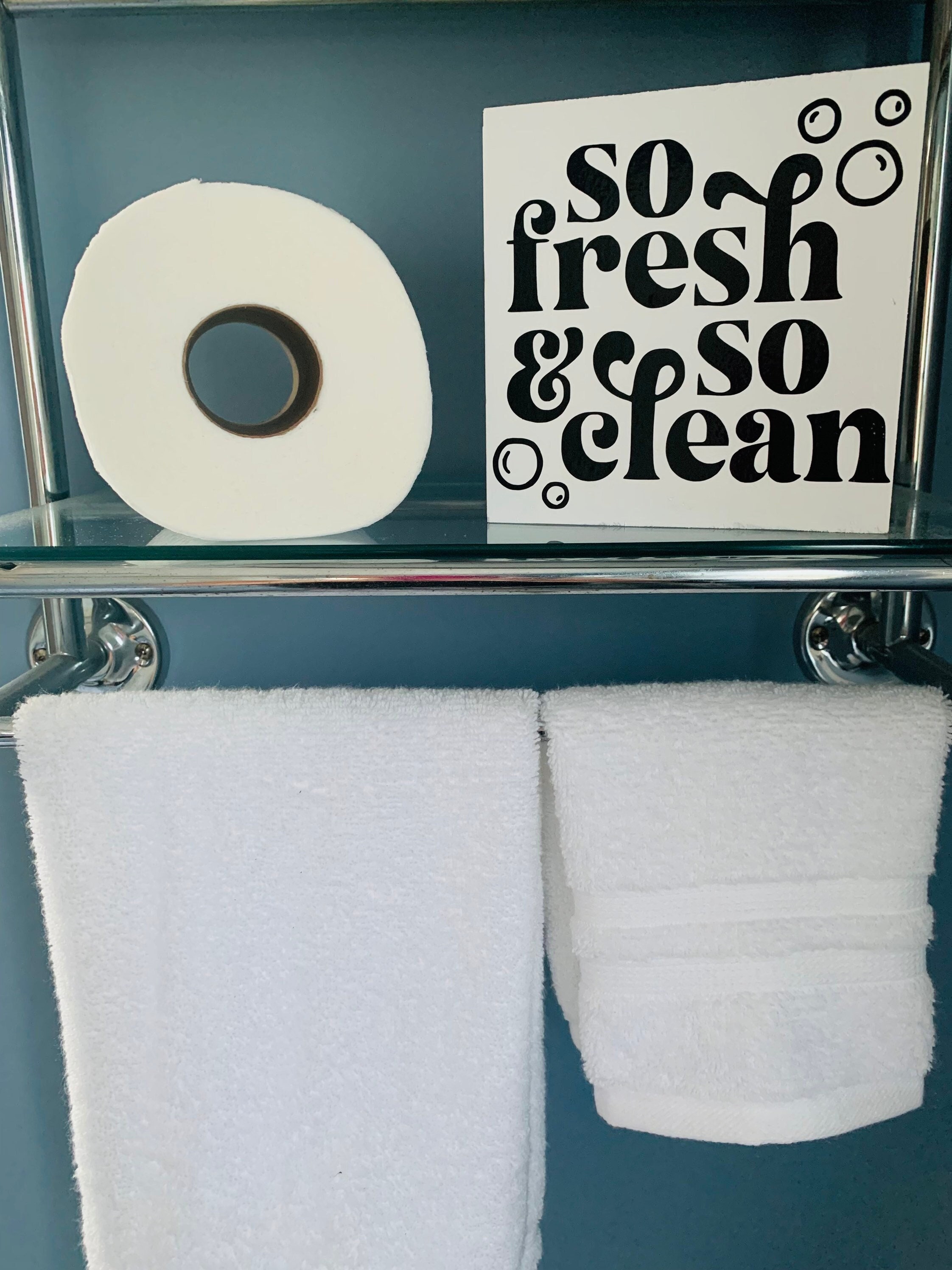 So Fresh and so Clean Clean Sign / Funny Bathroom Sign / Rustic ...