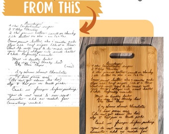 Restauro di ricette per creatori, tracciamento di ricette scritte a mano, ricetta per Glowforge, ricetta incisa al laser, file di pulizia delle ricette, tracciamento delle ricette