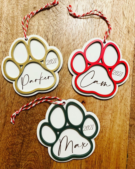 50 Pièces Mini Pattes De Chien En Bois - Découpes Pour Bricolage, Décoration - Forme Griffe, Avec Corde