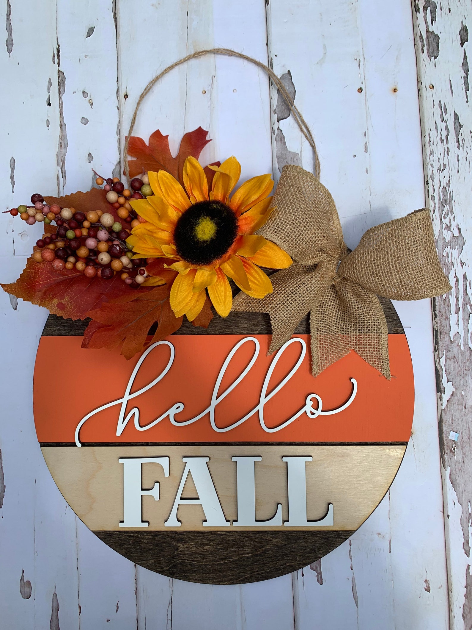 12 3D Hello Fall Fall Door Hanger Fall Door Hanger - Etsy