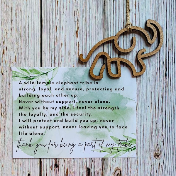 Cadeau de l'amitié éléphant, ornement éléphant, souvenir d'un ami spécial, ornement de sororité, cercle de sororité éléphant, cadeau meilleur ami