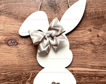 Shiplap Bunny Front Door Decor, Easter Bunny Door Hanger, Easter Front Door Wreath, Easter Door Sign, Easter Door Hanger, Easter Welcome