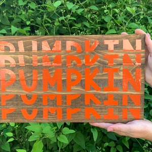Fall Wooden Pumpkin Sign, Fall Sign for Home, Pumpkin Sign, Autumn Decor, Pumpkin Decor for Fall