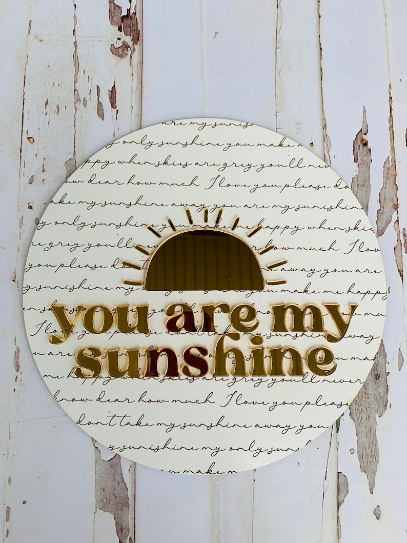 You Are My Sunshine Nursery Decor, Wood Nursery Sign, You Are My ...