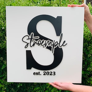 Wedding Guest Book Sign, Monogram Guestbook, Guest Book, Wooden Guest Sign, Wedding Decor, Wedding Ceremony Sign, Graduation Guest book