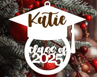 Class of 2025 Ornament, 2025 Grad Ornament, Graduation Ornament, Gift for 2025 Senior, Graduation Gift, Senior 2025 Ornament