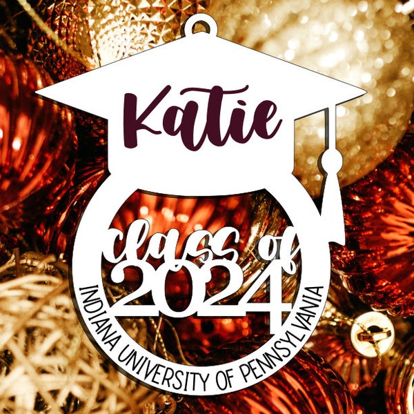 Class of 2024 Ornament, 2024 Grad Ornament, Graduation Ornament, Gift for 2024 Senior, Graduation Gift, Senior 2024 Ornament