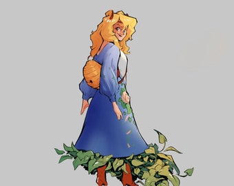 Commissione artistica di personaggi digitali - a colori con ombreggiatura